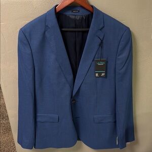 Modern Blue Sport Coat with Notch Lapel and Slim Fit